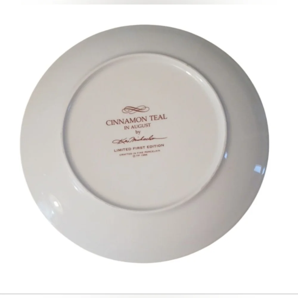 Limited Edition Cinnamon Teal In August Colletors Plate